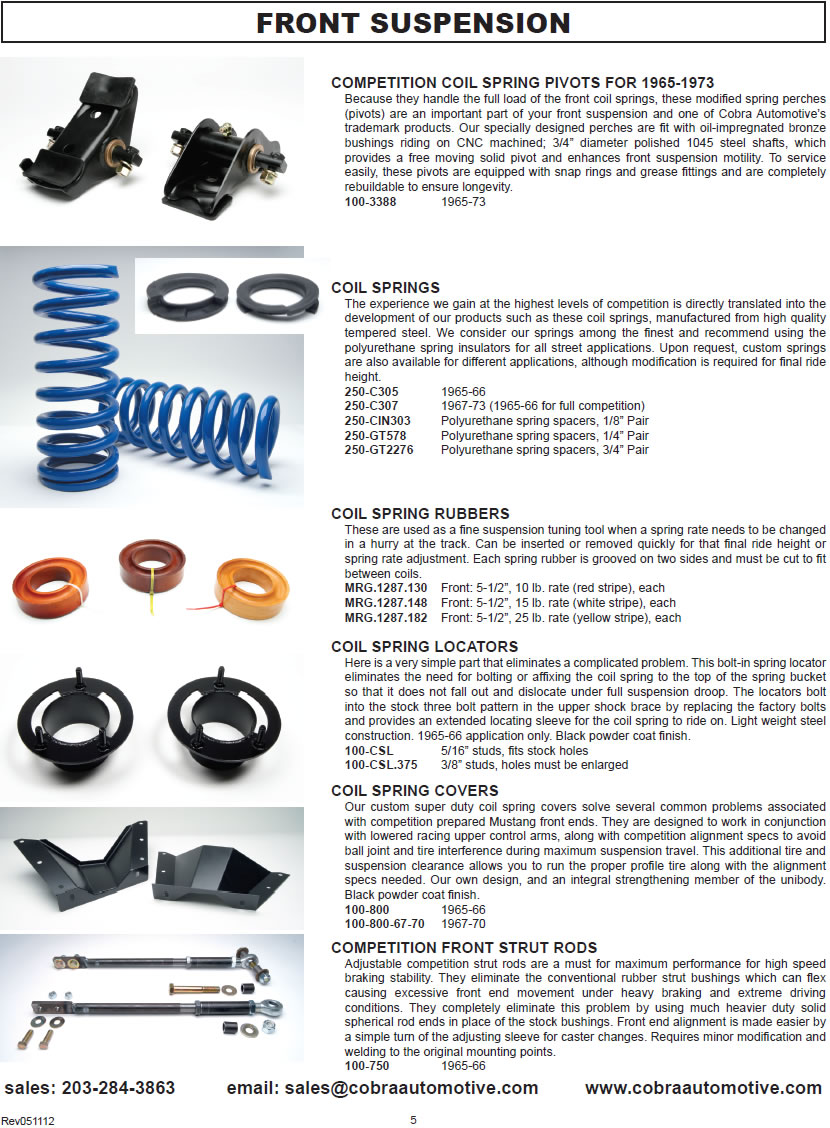 Front Suspension - catalog page 5